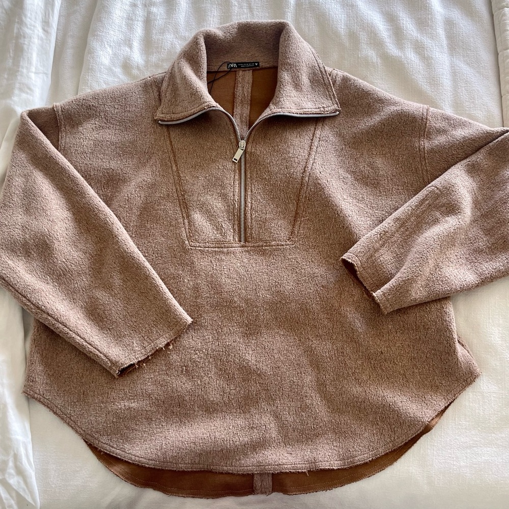 NWOT Zara Quarter Zip